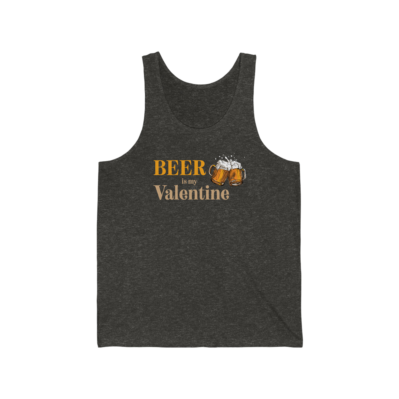 Beer Is My Valentine Unisex Tank Top