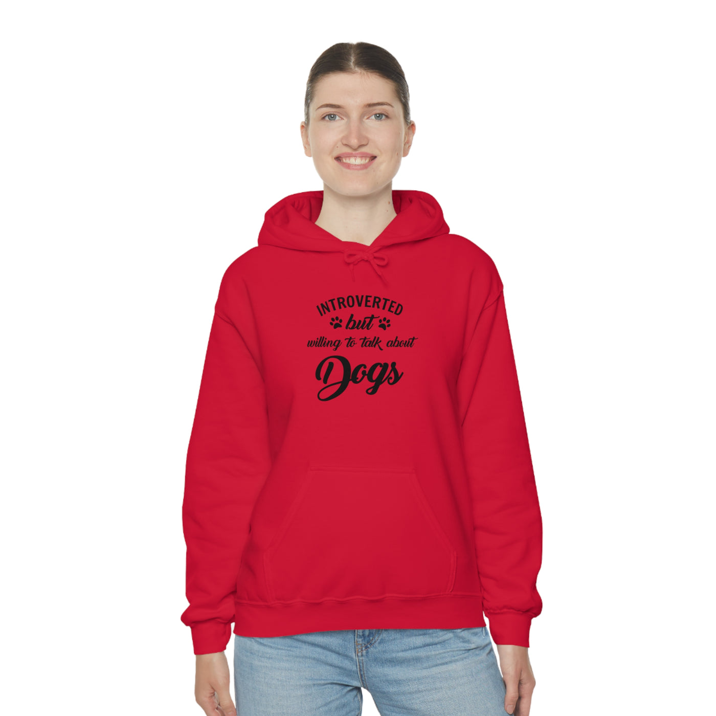 Introverted But Willing To Talk About Dogs Unisex Hoodie