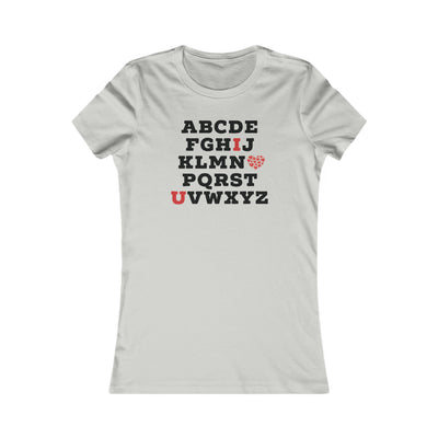 I Love You Alphabet Women's Favorite Tee