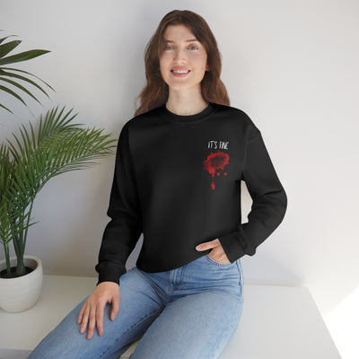 It's Fine Bloody Wound Crewneck Sweatshirt