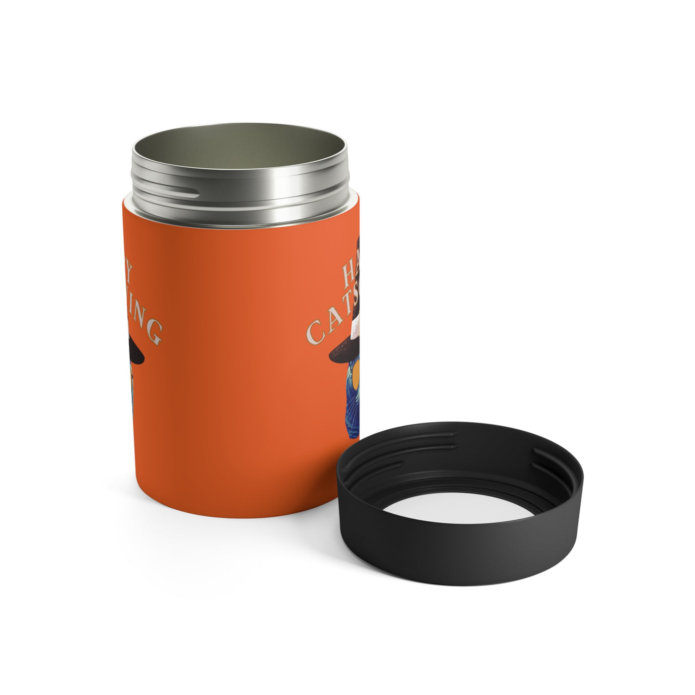 Happy Catsgiving Stainless Steel Can Holder