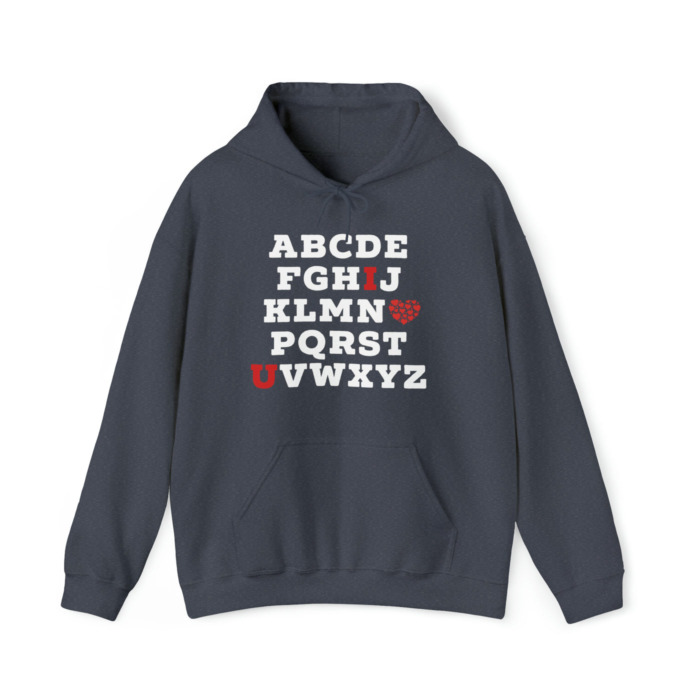 I Love You Alphabet Unisex Hoodie