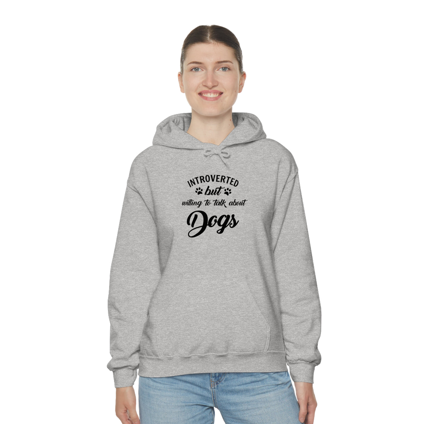 Introverted But Willing To Talk About Dogs Unisex Hoodie