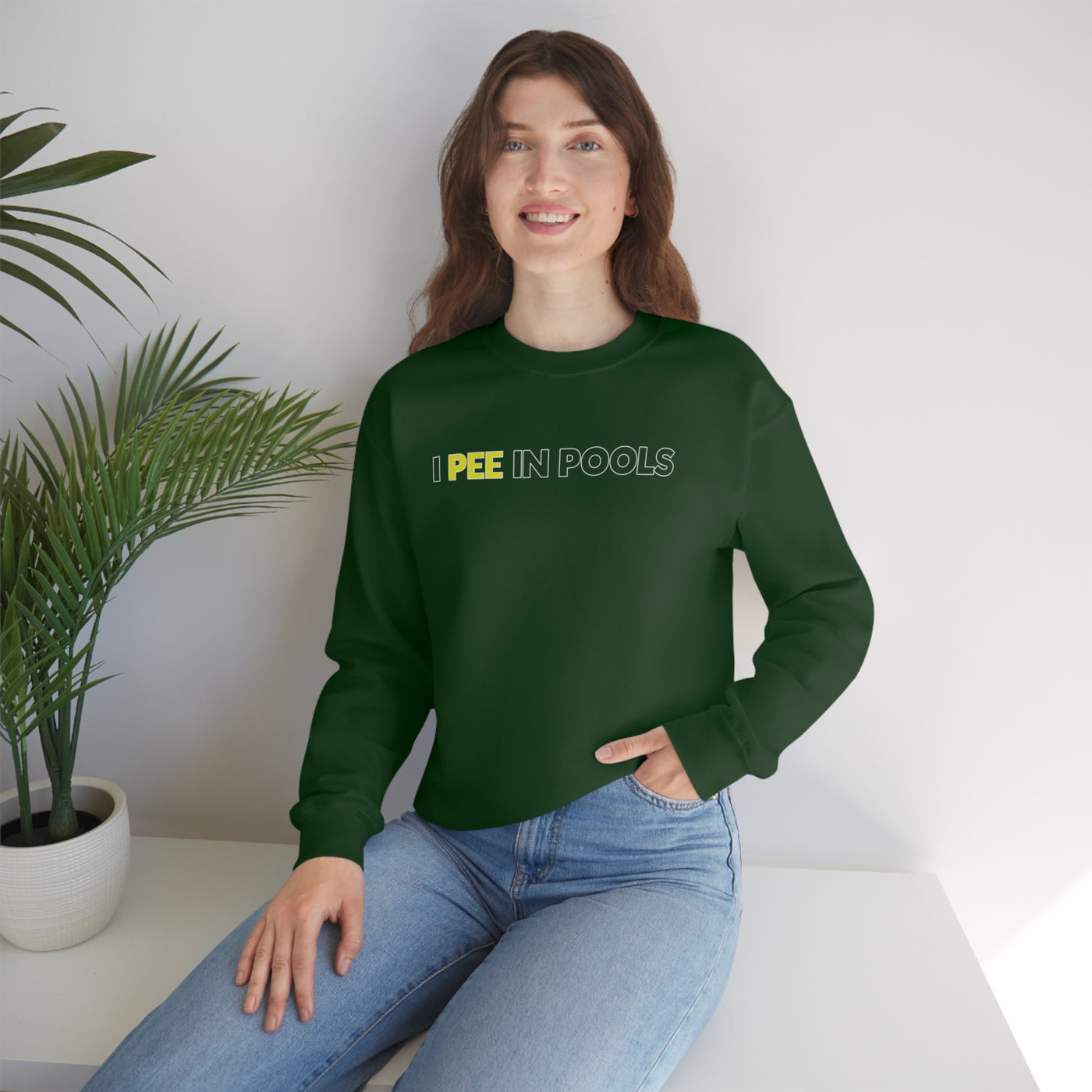 I Pee In Pools Crewneck Sweatshirt