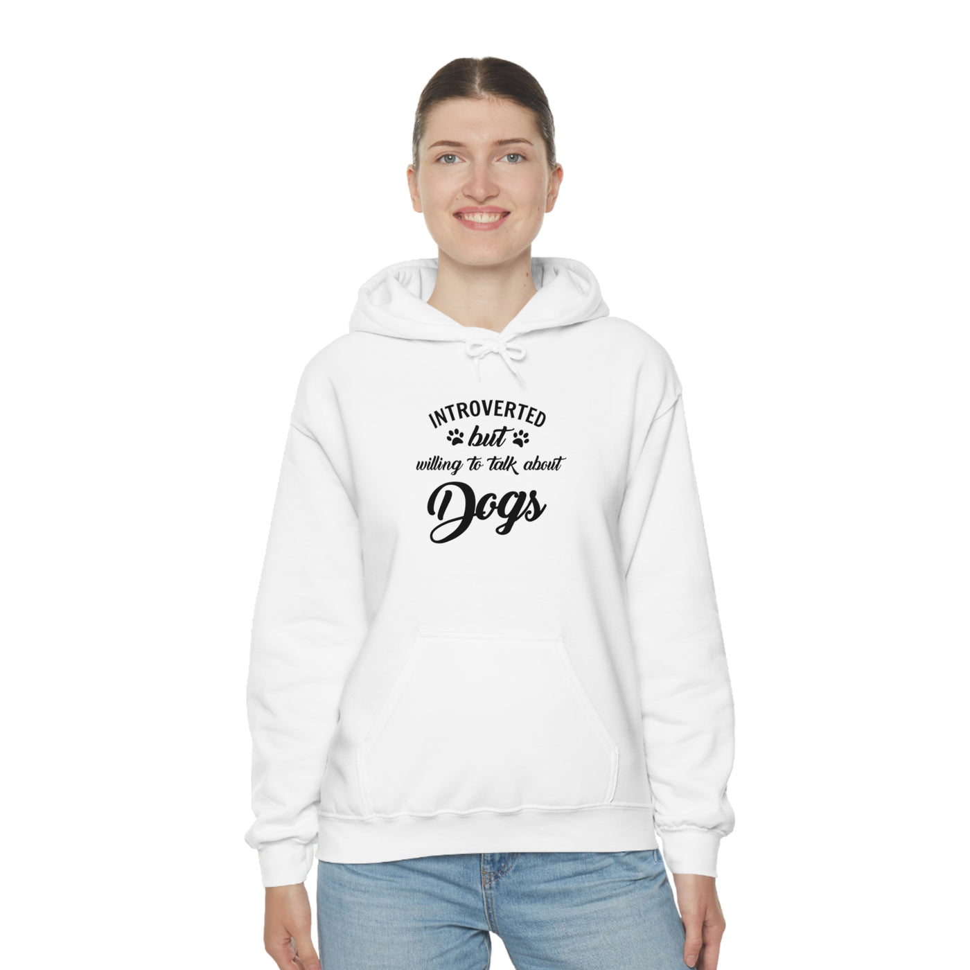 Introverted But Willing To Talk About Dogs Unisex Hoodie