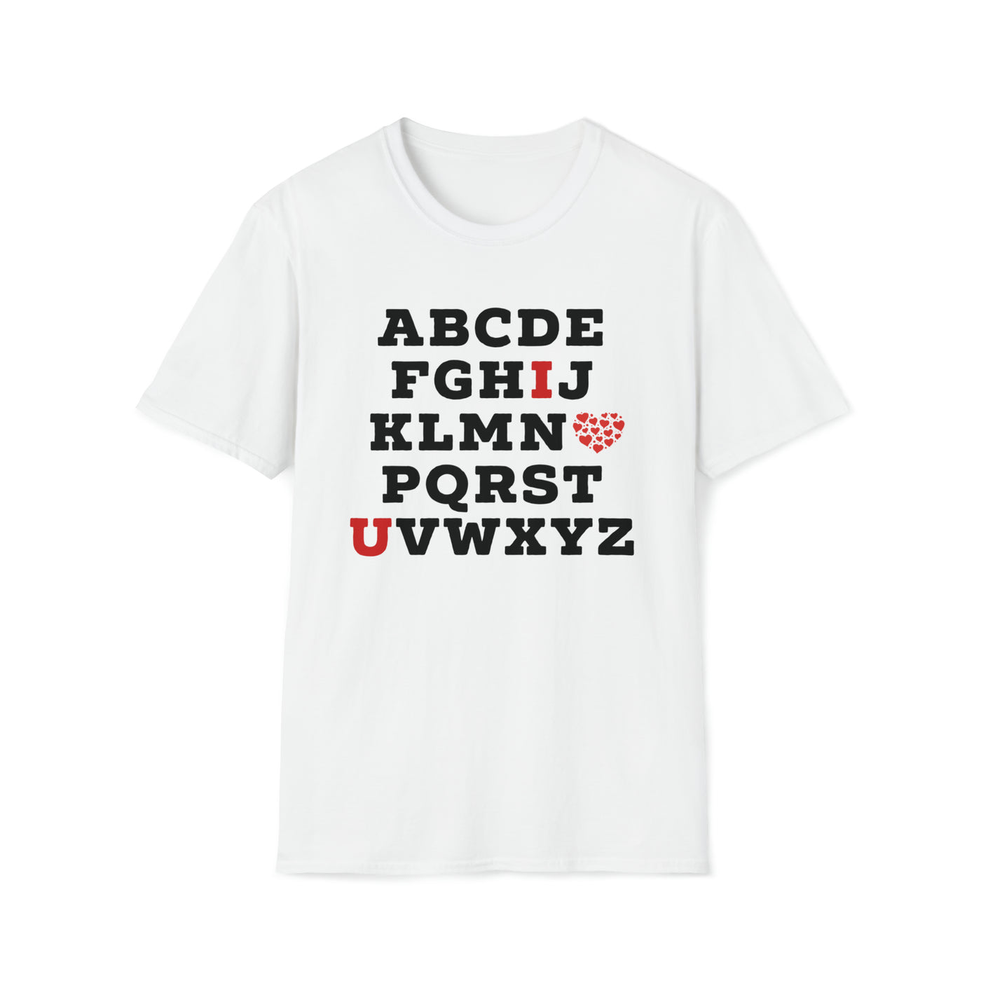 I Love You Alphabet Unisex T-Shirt