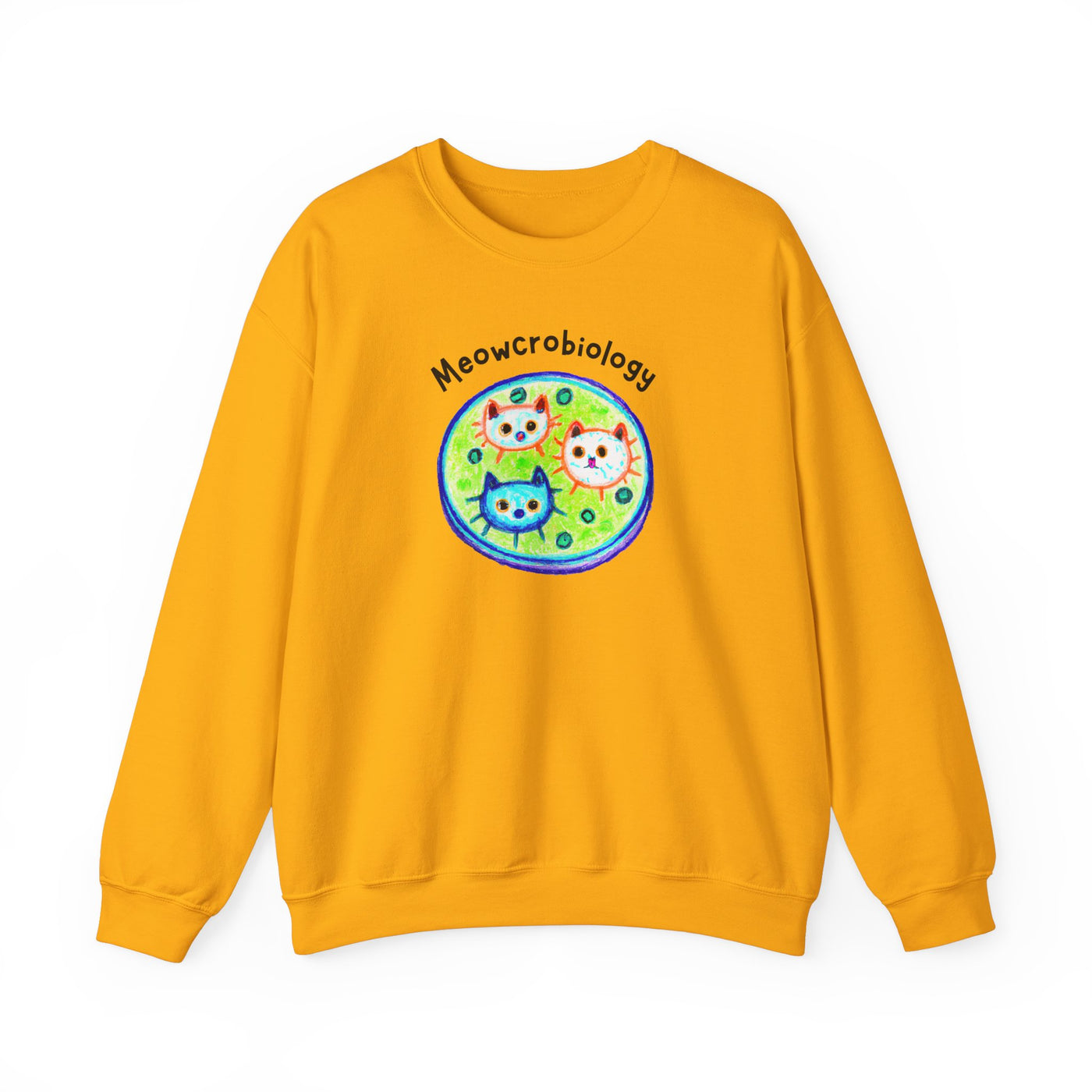 Meowcrobiology Sweatshirt - Unisex Heavy Blend Crewneck