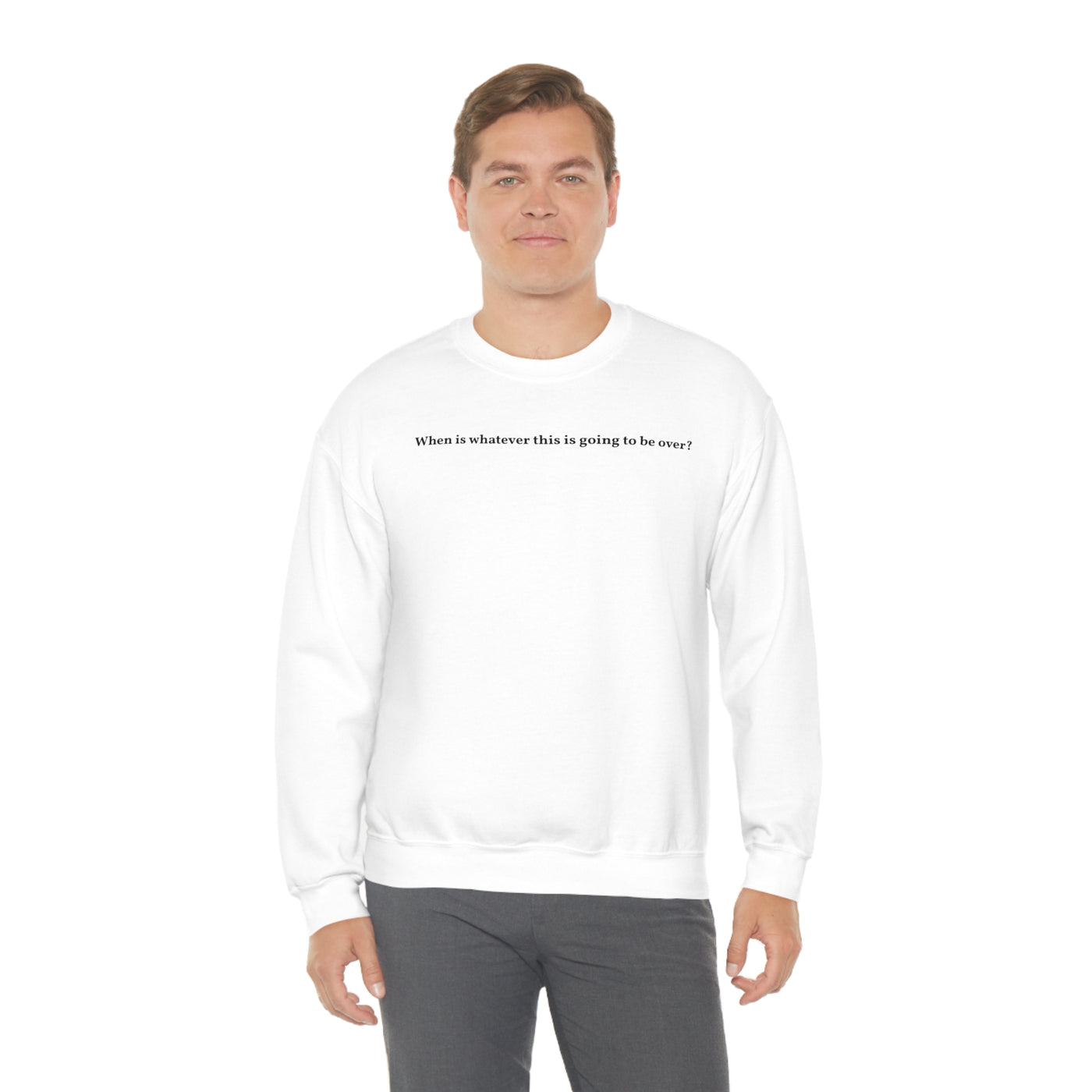 When Does It End Crewneck Sweatshirt