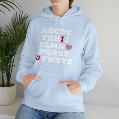 I Love You Alphabet Unisex Hoodie