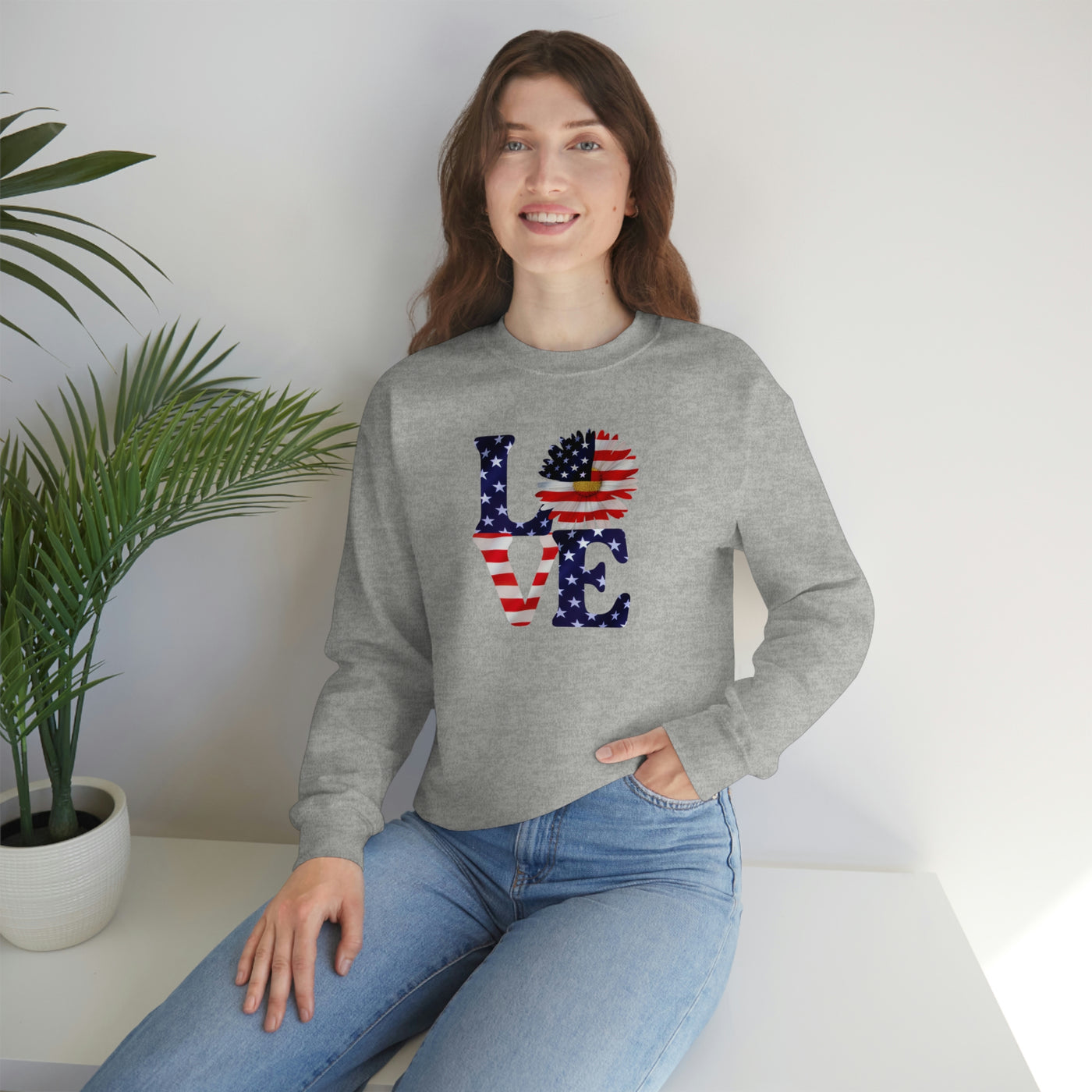 Love Freedom Crewneck Sweatshirt