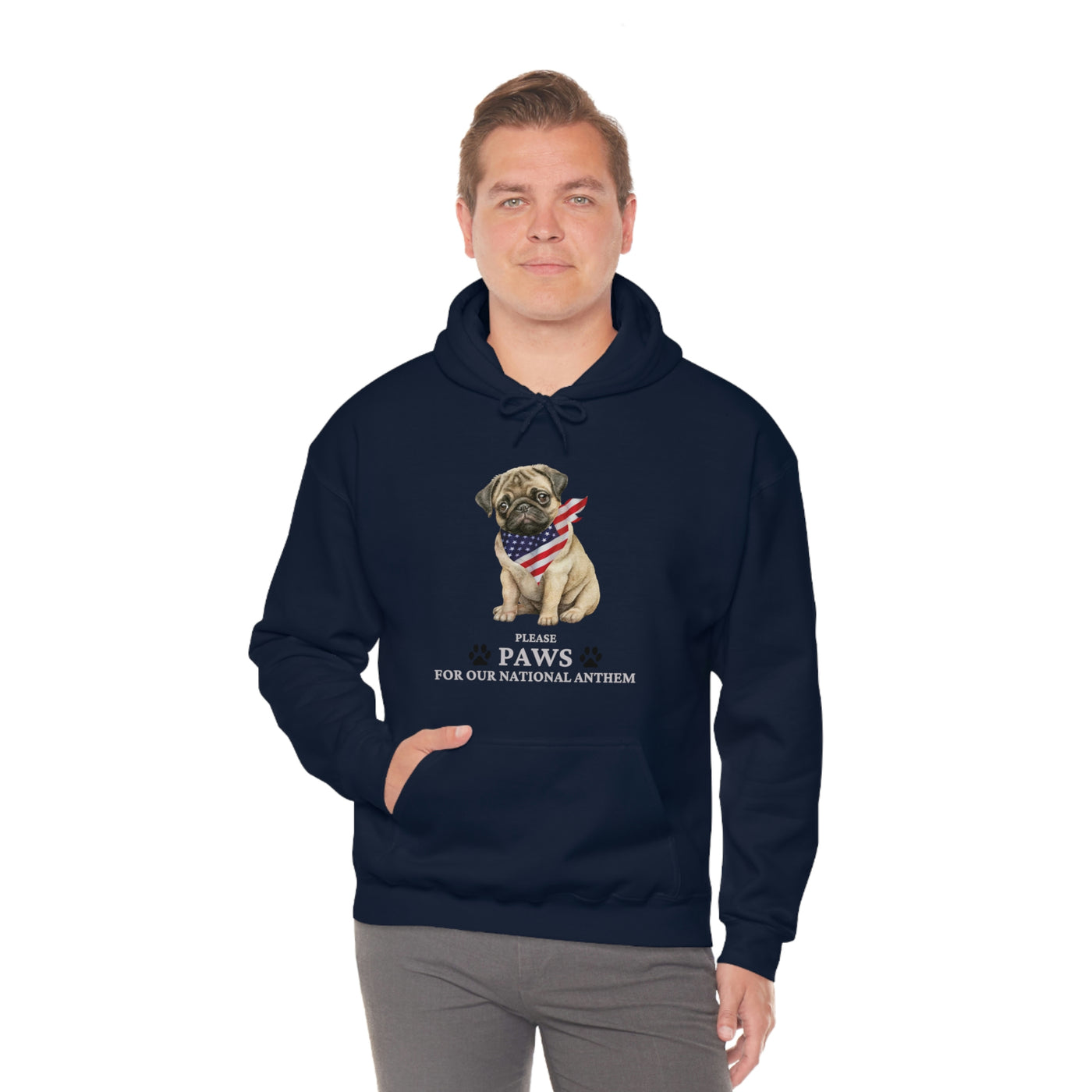 Please Paws For Our National Anthem Unisex Hoodie