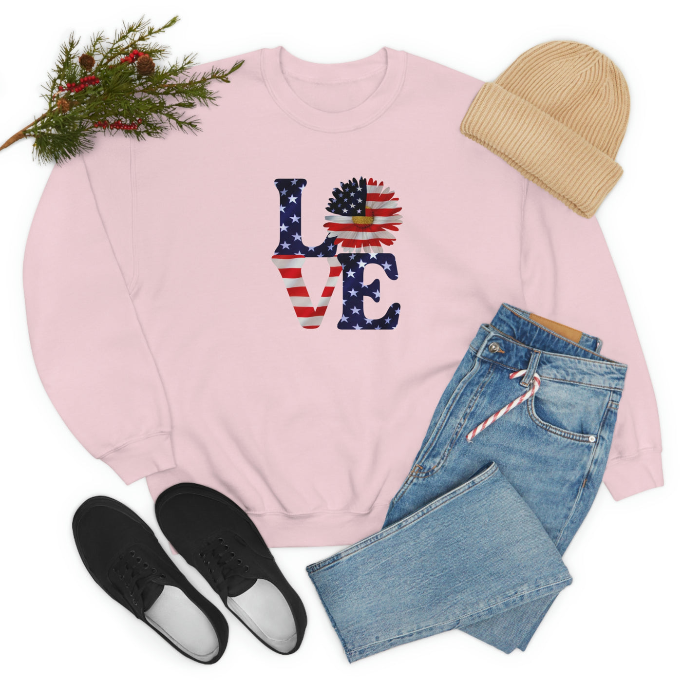 Love Freedom Crewneck Sweatshirt