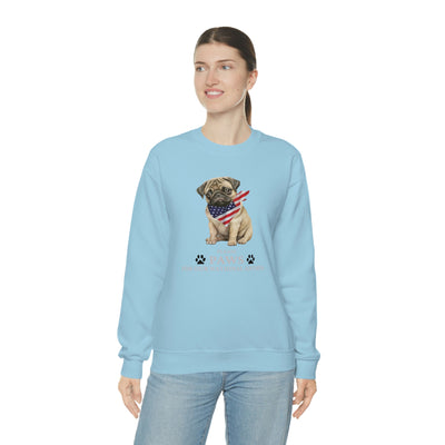 Please Paws For Our National Anthem Crewneck Sweatshirt