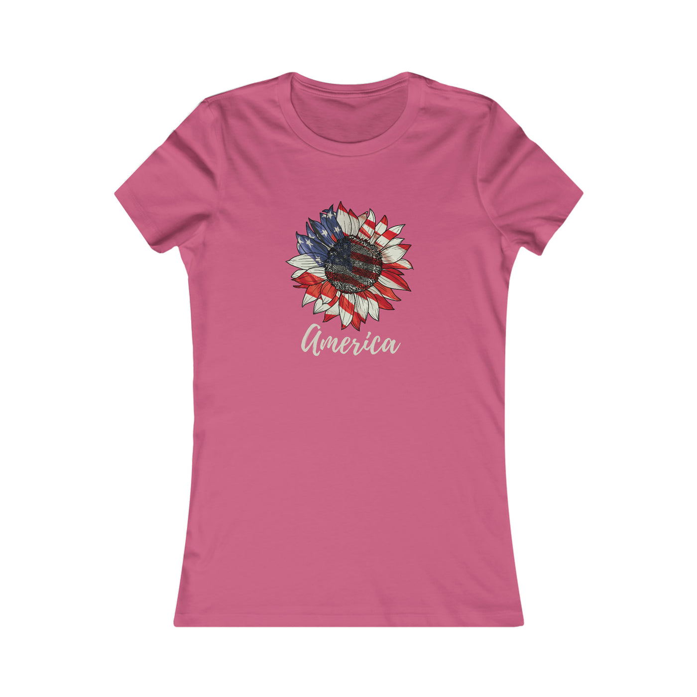 America Sunflower Women's Favorite Tee