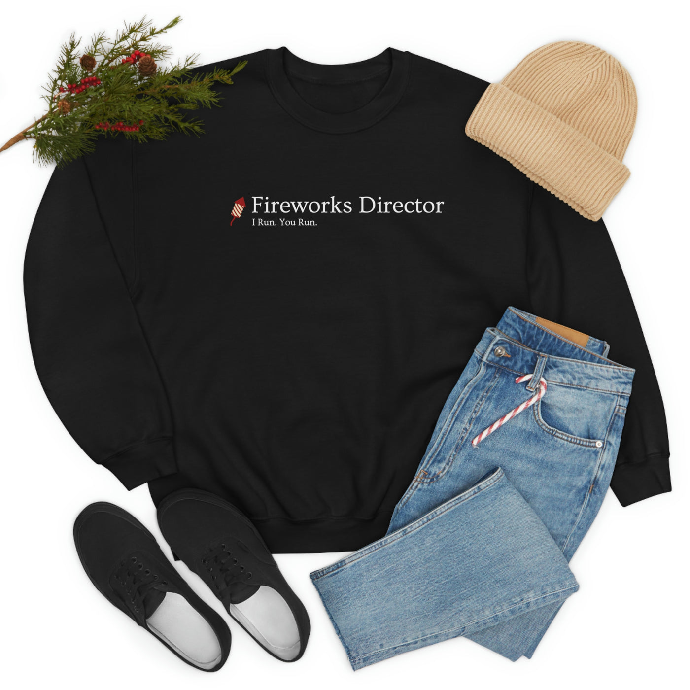 Fireworks Director - You Run. I Run. Crewneck Sweatshirt