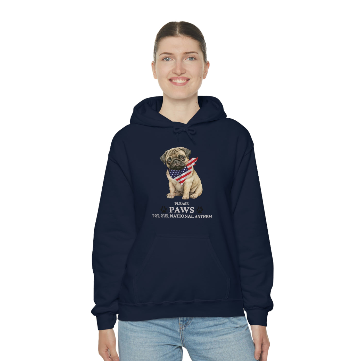 Please Paws For Our National Anthem Unisex Hoodie