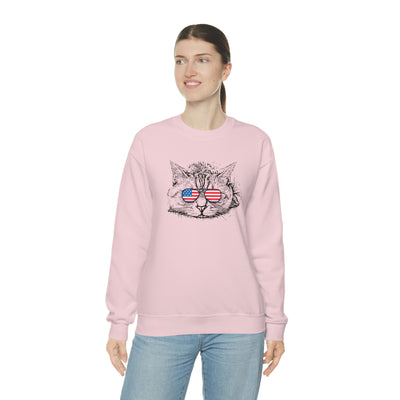 Independence Day Cat Crewneck Sweatshirt