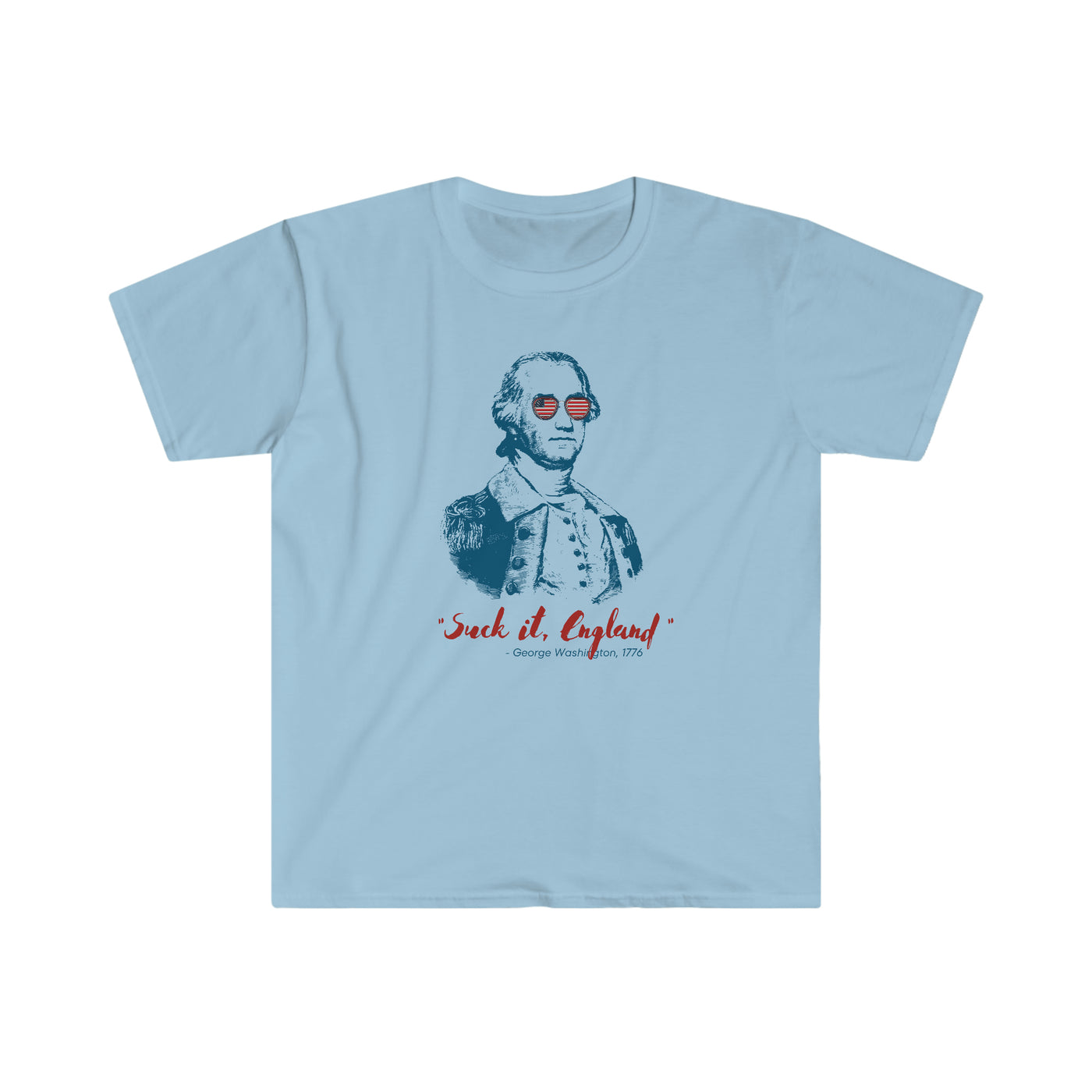 4th of july Suck It, England Mens T-Shirt light blue