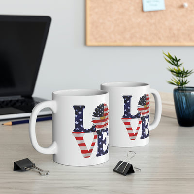 Love Freedom 11oz Ceramic Mug