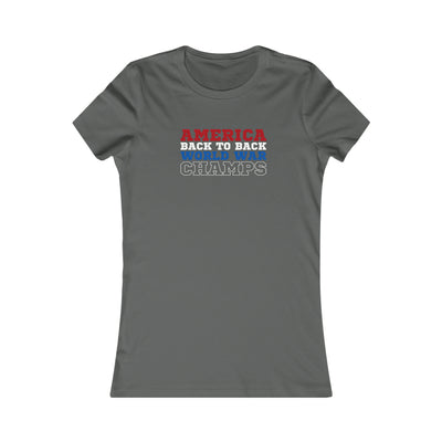 America Back To Back World War Champs Women's Favorite Tee