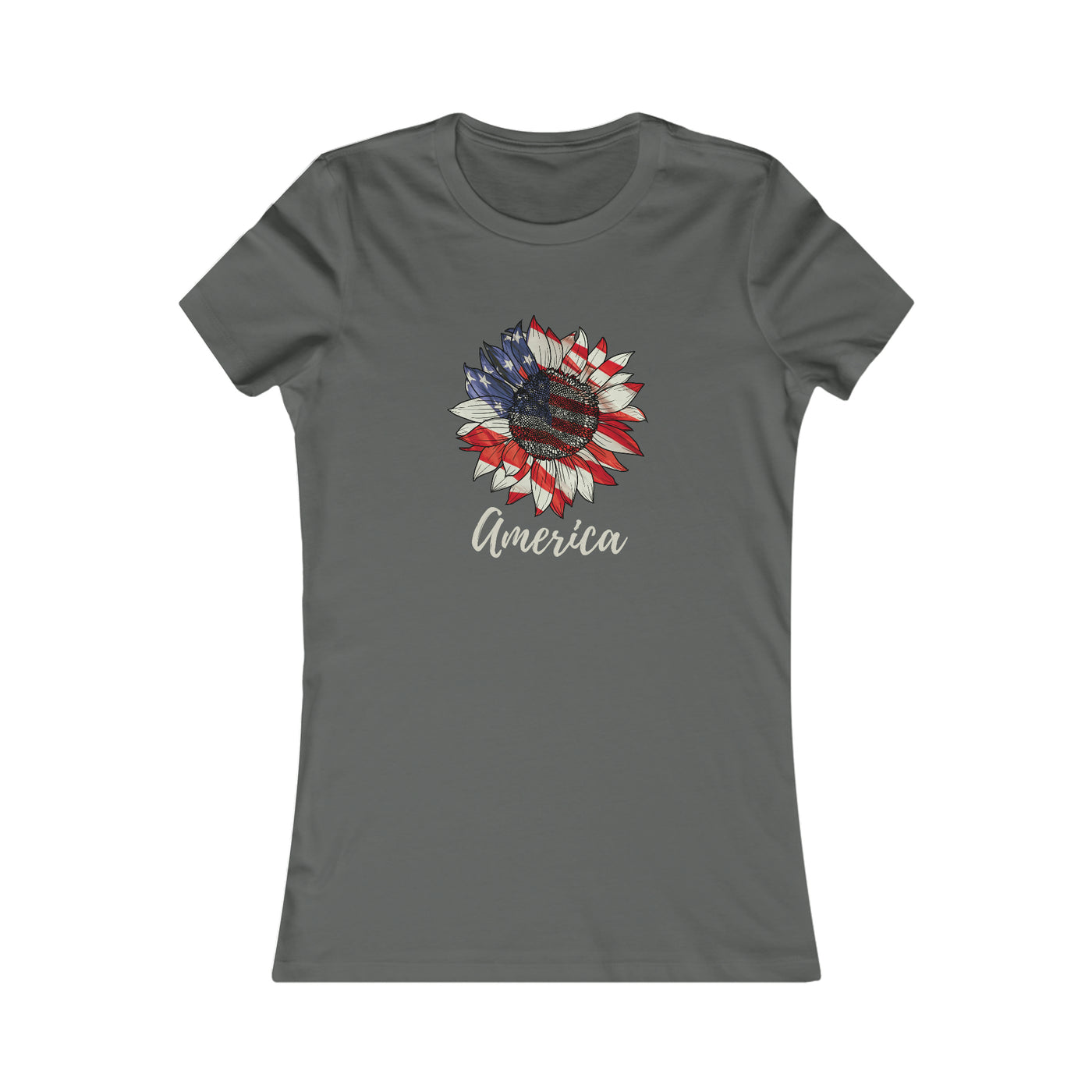 America Sunflower Women's Favorite Tee