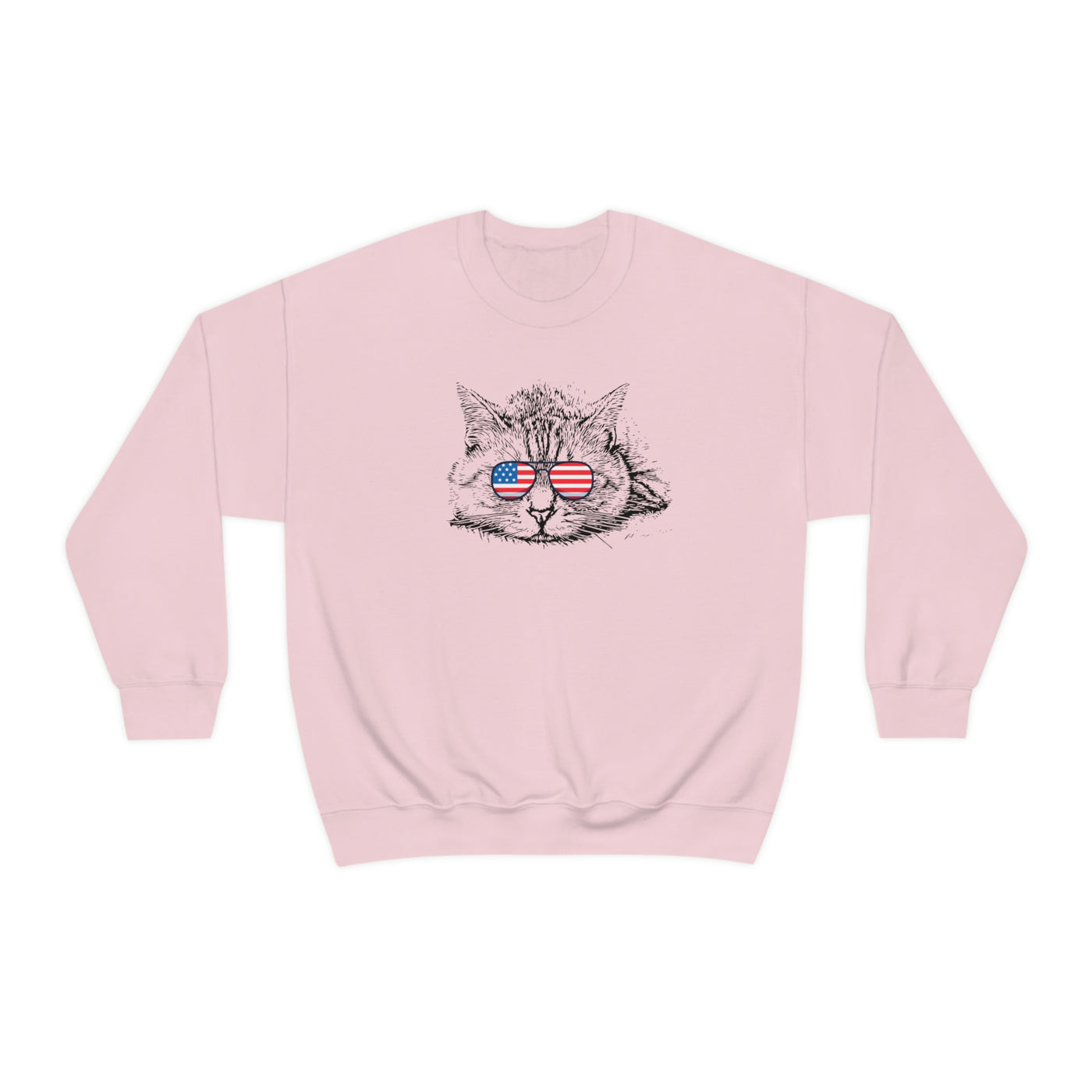 Independence Day Cat Crewneck Sweatshirt