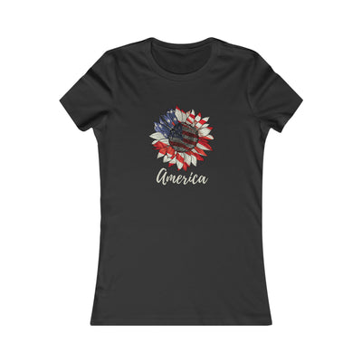 America Sunflower Women's Favorite Tee