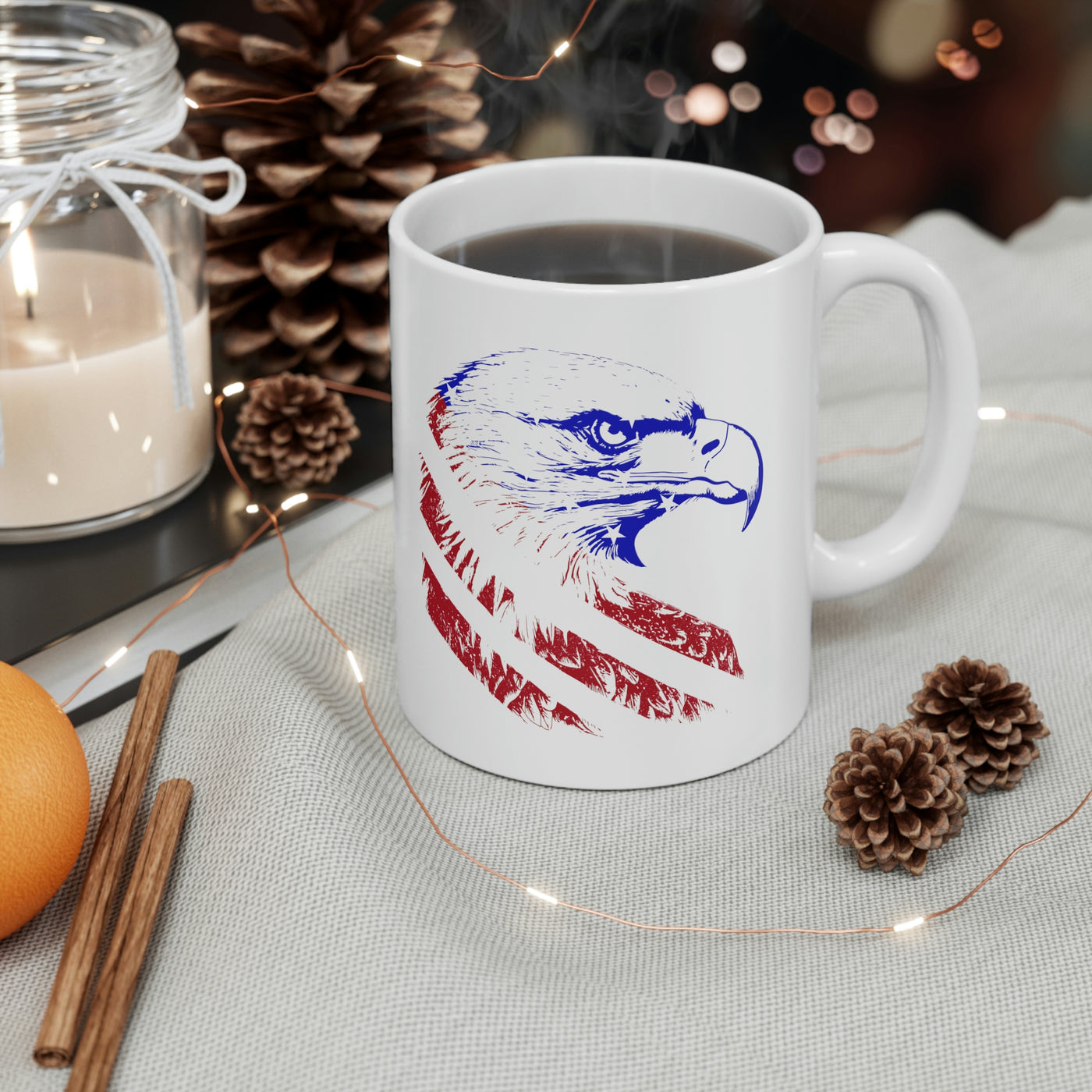 American Eagle Flag 11oz Ceramic Mug