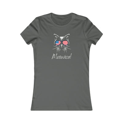 fourth of july Meowica! Women's Favorite Tee  grey