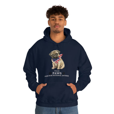 Please Paws For Our National Anthem Unisex Hoodie