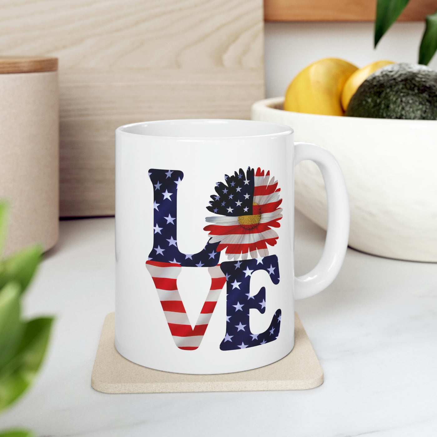 Love Freedom 11oz Ceramic Mug