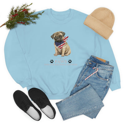 Please Paws For Our National Anthem Crewneck Sweatshirt