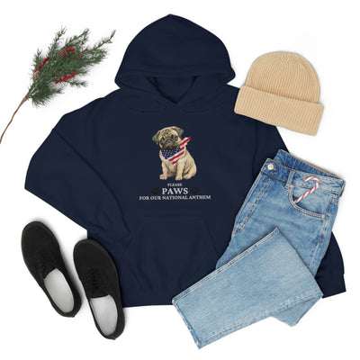 Please Paws For Our National Anthem Unisex Hoodie