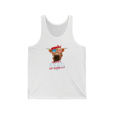 Happy 4th of Moo-ly Unisex Tank Top
