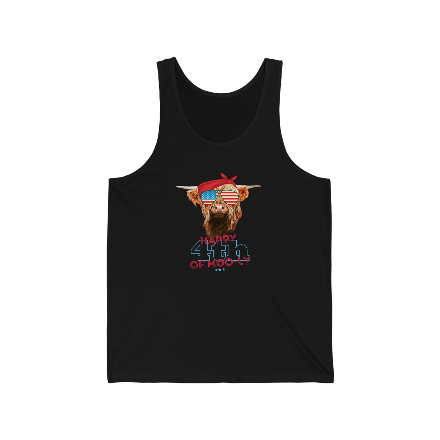 Happy 4th of Moo-ly Unisex Tank Top