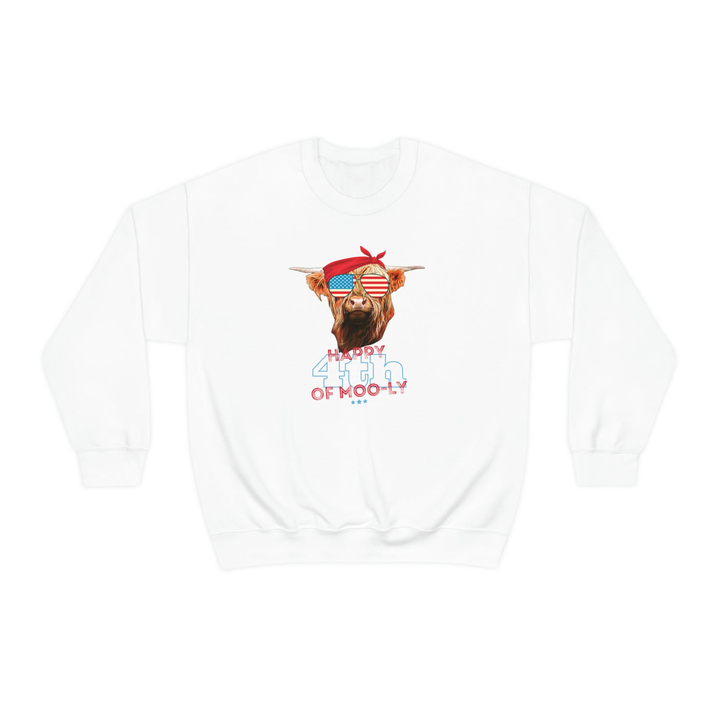 Happy 4th of Moo-ly Crewneck Sweatshirt