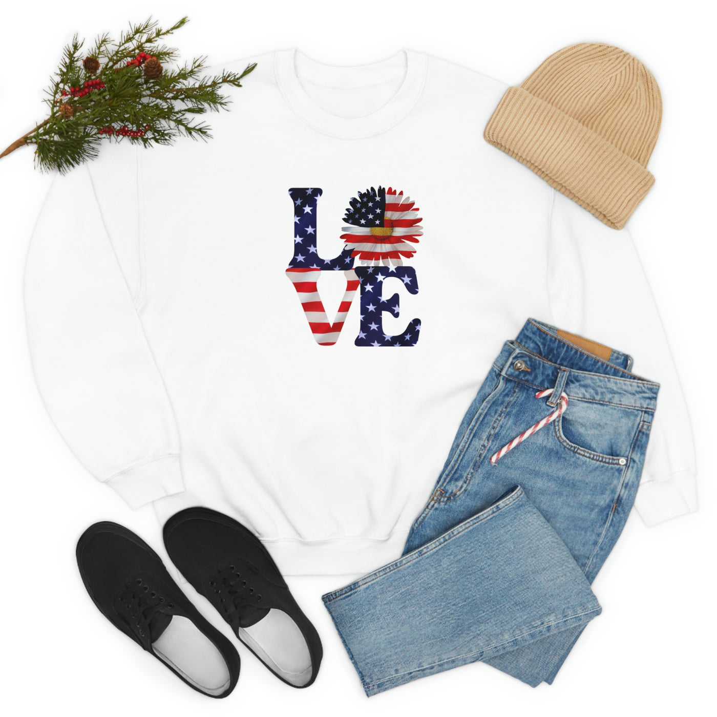 Love Freedom Crewneck Sweatshirt