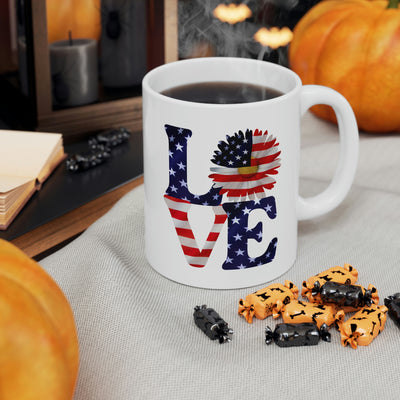 Love Freedom 11oz Ceramic Mug