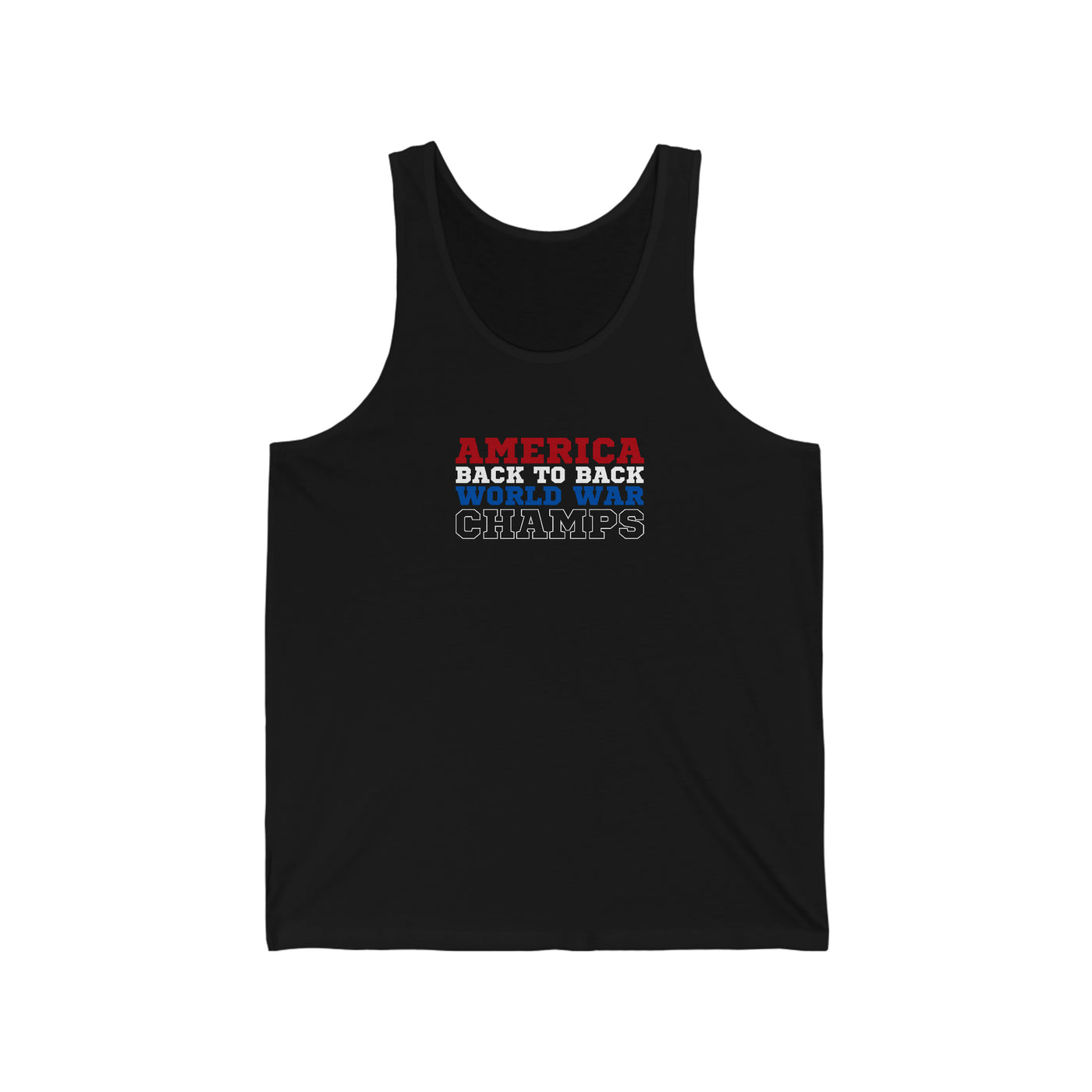 America Back To Back World War Champs Unisex Tank Top