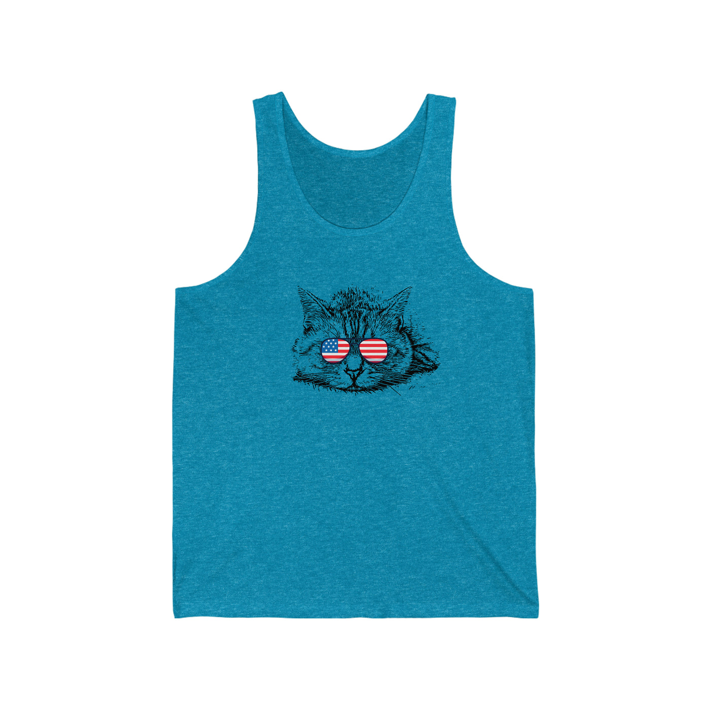 Independence Day Cat Unisex Tank Top