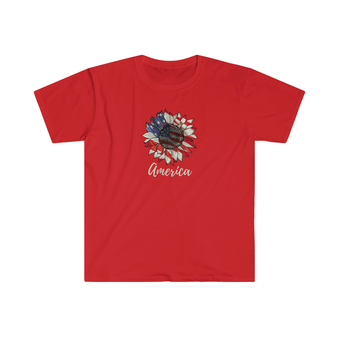 America Sunflower Unisex T-Shirt