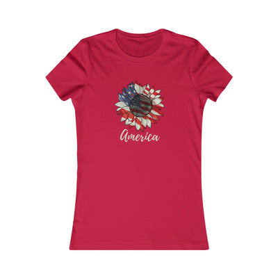 America Sunflower Women's Favorite Tee