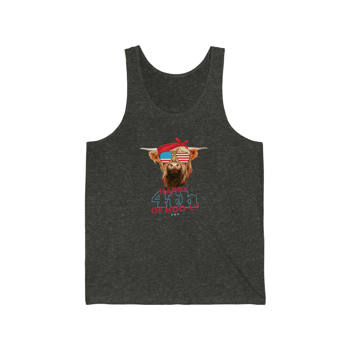 Happy 4th of Moo-ly Unisex Tank Top