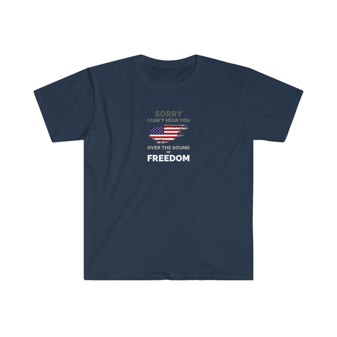 fourth of july Sound Of Freedom mens T-Shirt navy