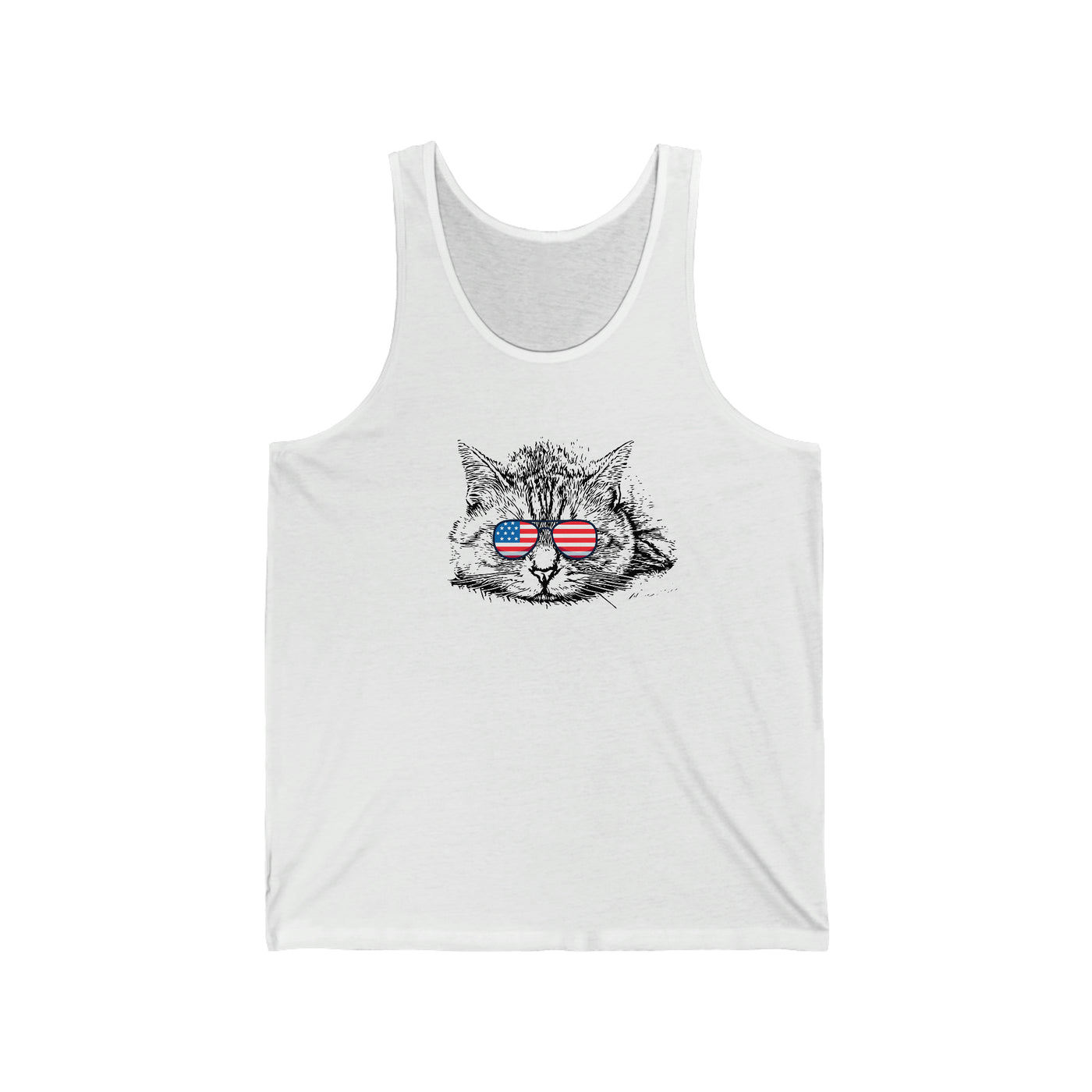 Independence Day Cat Unisex Tank Top
