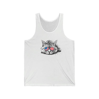 Independence Day Cat Unisex Tank Top