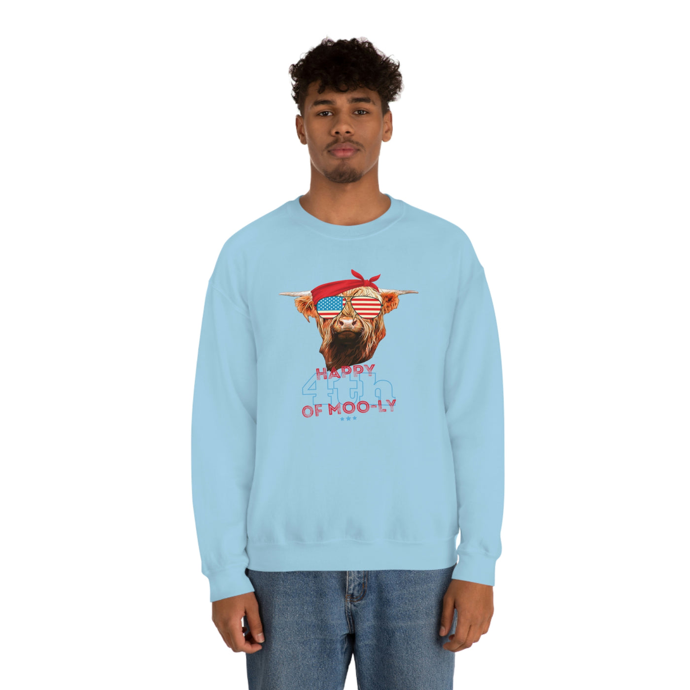 Happy 4th of Moo-ly Crewneck Sweatshirt