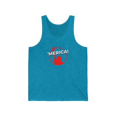 4th of july america statue of liberty mens tank top blue