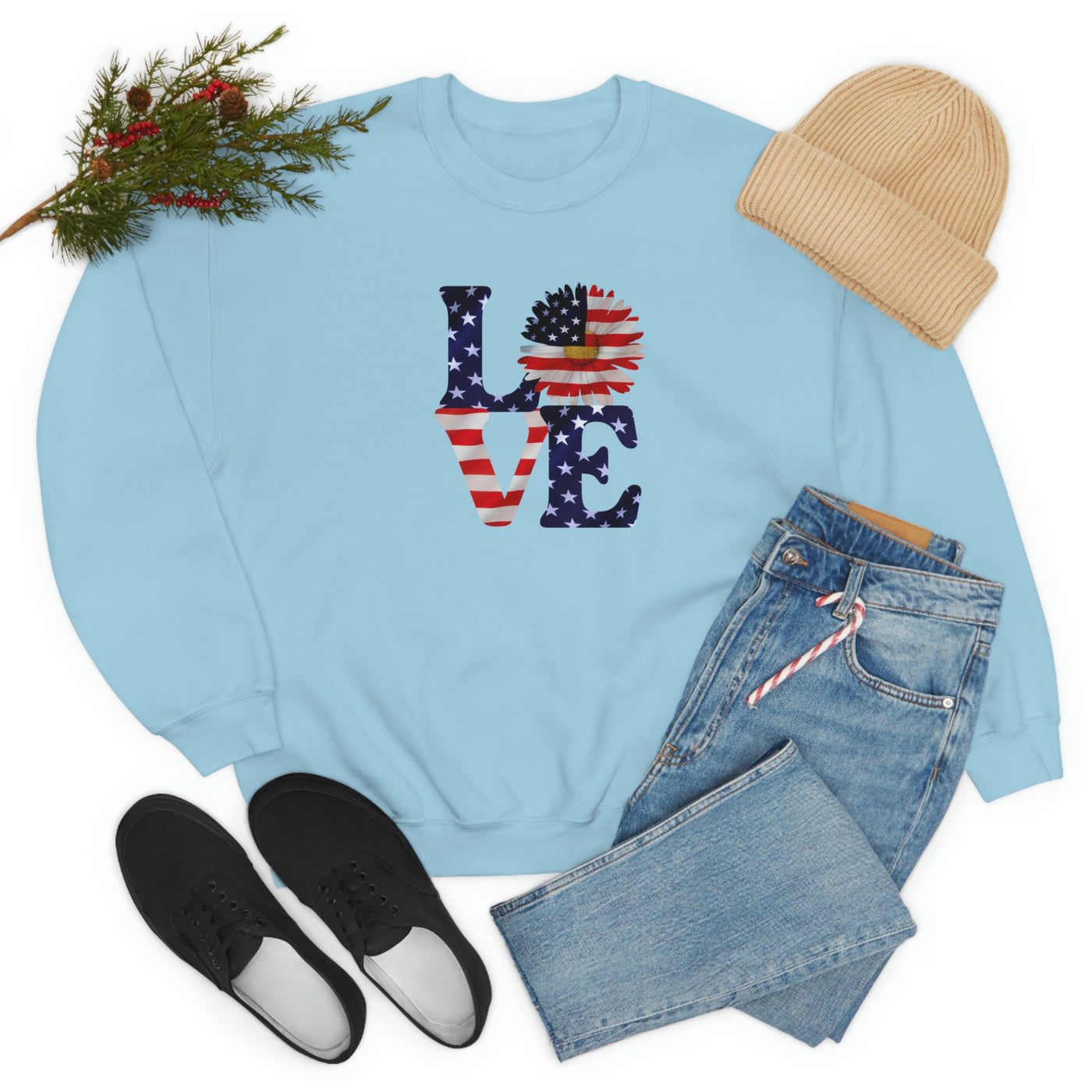 Love Freedom Crewneck Sweatshirt