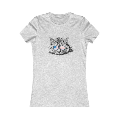 Independence Day Cat Women's Favorite Tee